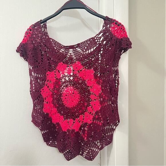 Zara SHORT SLEEVE CROCHET TOP Size Small - Picture 12 of 12
